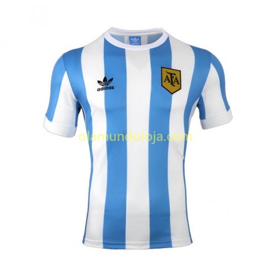 Camisola Argentina 1978 Retro Homem Equipamento Primeiro Manga Curta